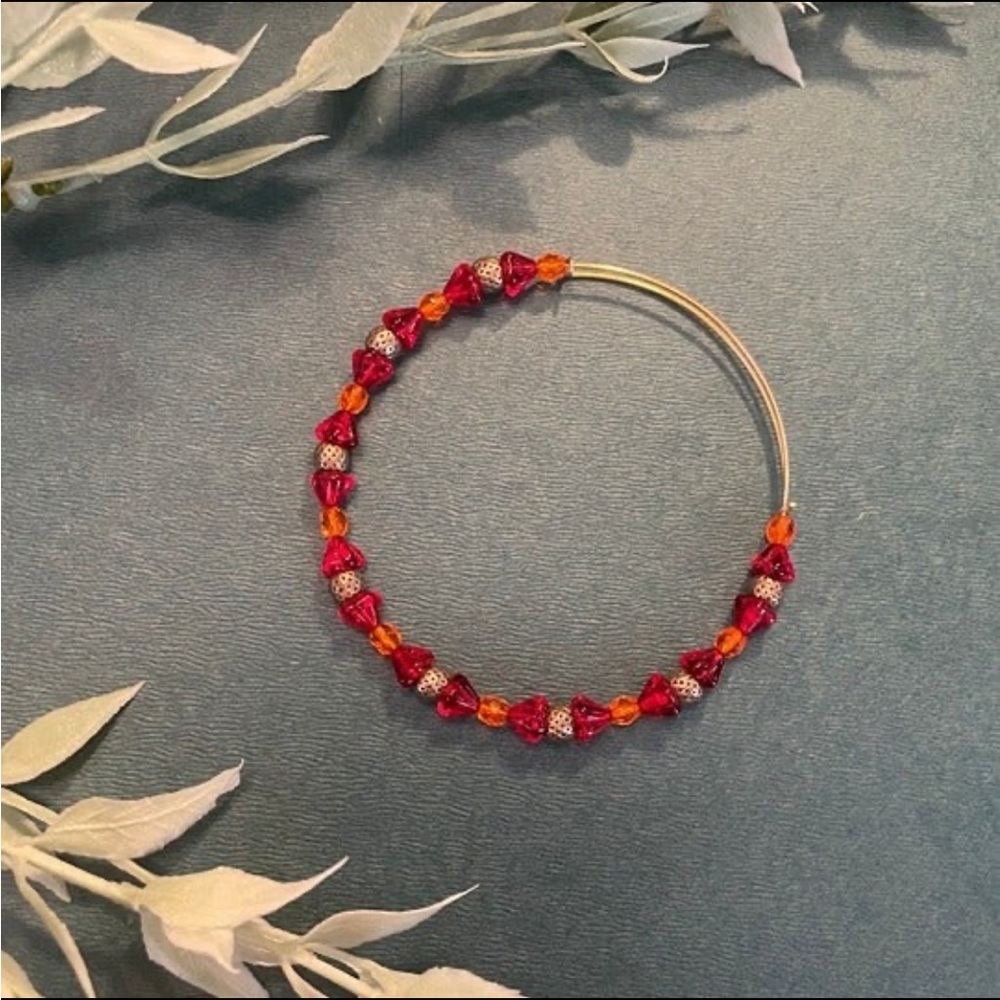 Alex and Ani Orange and Red Bracelet